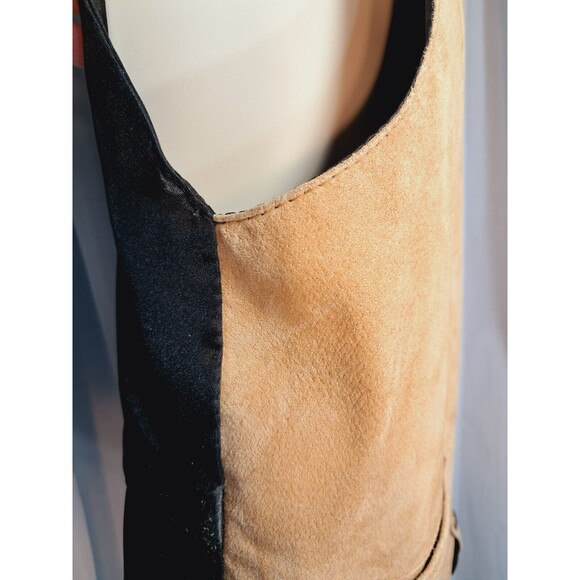 Scully Suede Leather Vest Mens Medium Snap Button Western Cowboy Rodeo - Picture 4 of 13